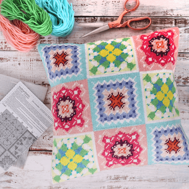 Half Stitch/ Tapestry Cushion Crochet