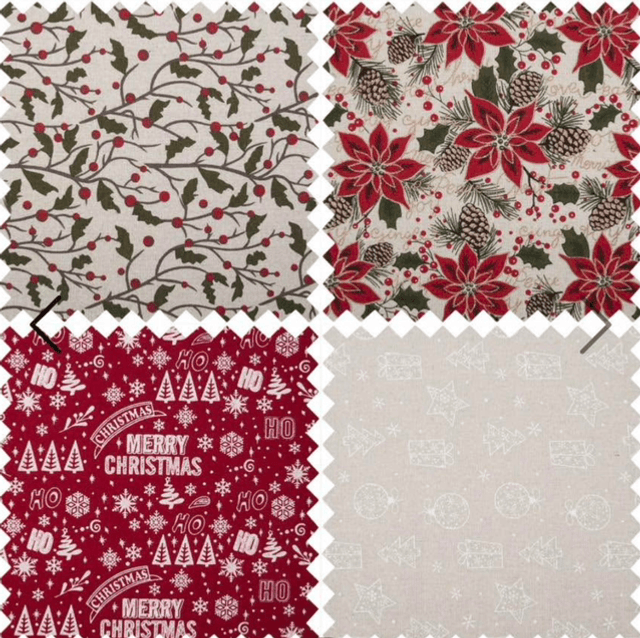 Fabric Rolls:  Printed: 2m x 28cm: 4 Designs available.