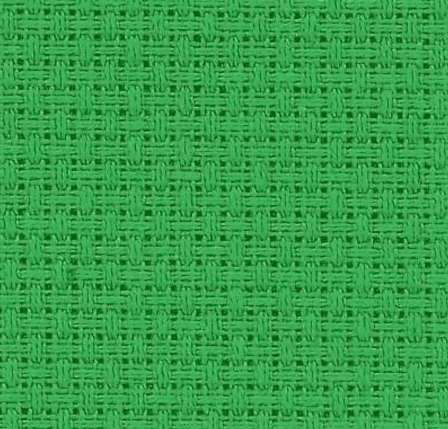 Zweigart 14 Aida Fat Quarter Christmas Green 48cm x 53cm