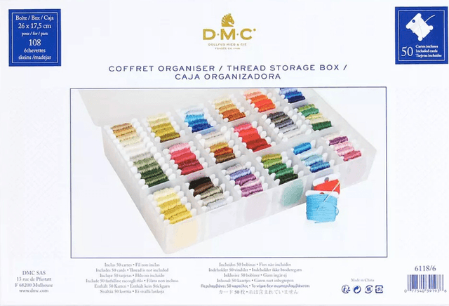 DMC thread storage box (for bobbins)