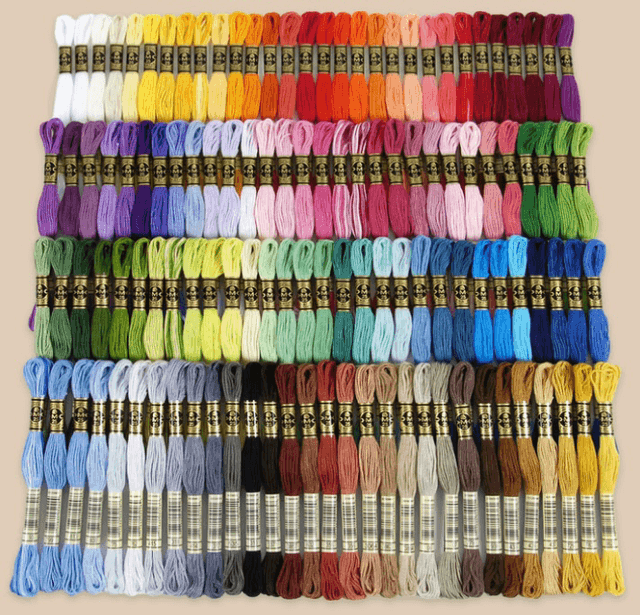 120 Skeins of DMC Embroidery Thread Starter Pack.