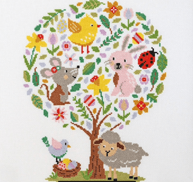 Hello Petal - Cross Stitch Kit by Caterpillar Cross Stitch