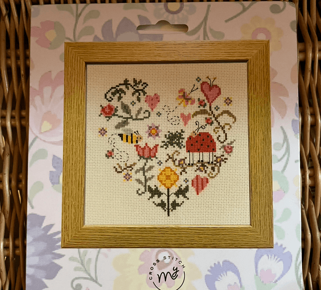 Bee in Love Counted Cross Stitch Kit